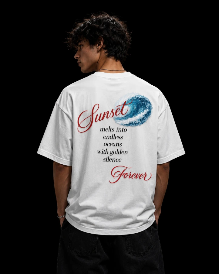 sunset oversized tshirt