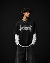T-shirt with White Sleeves